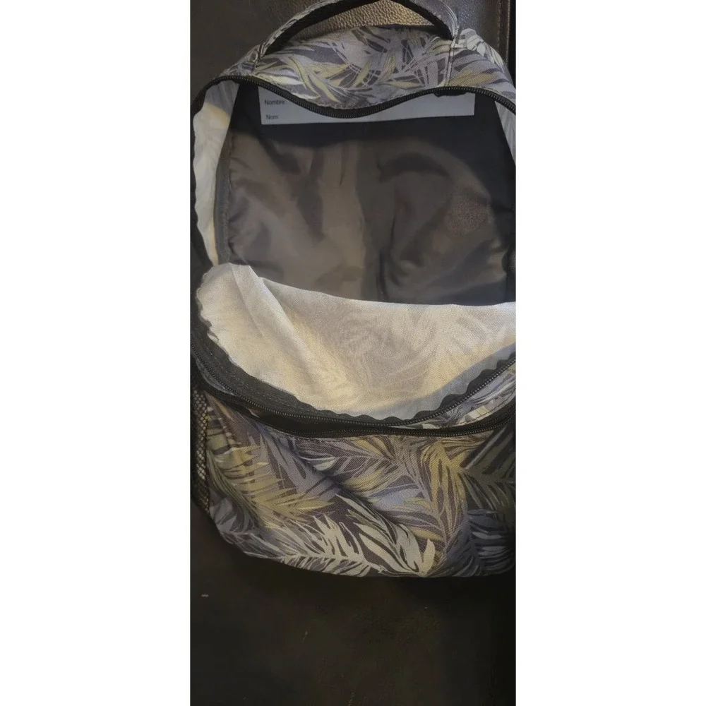 Leaf Print‎ Backpack  Tropical Pattern School Travel Daypack